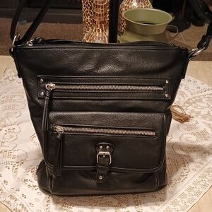 Bueno Black Faux Leather Bag